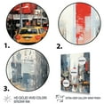 thumbnail image 3 of Designart "New York City Skyscrapers in Blue and Orange Minimalism I" Architecture Framed Wall Art - Industrial Grey Skyscrapers Entryway Framed Wall Art, 3 of 6