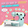 Sewing Machine, Small Sewing Machine with Extension Table for Beginners