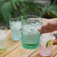 thumbnail image 6 of Twine Embossed Tumblers, Acrylic Drinking Glasses 16 oz Set of 4 Multicolor, 6 of 9