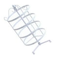 thumbnail image 4 of Soporte de exhibición de suspensión de organizador de joyería de metal de 4 niveles Fernando estante giratorio para aretes Blanco, 4 of 8