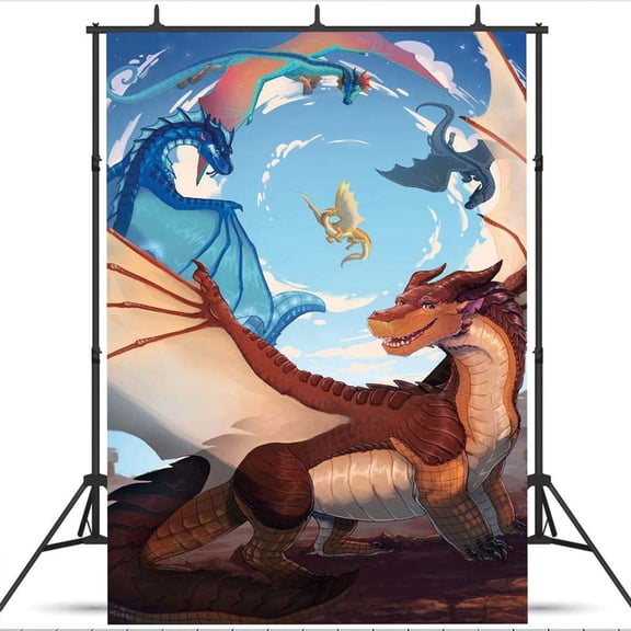 Wings of Fire Background Wall Decor Taspestry Poster Banner Backdrop Party Supplies