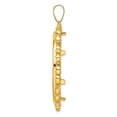 thumbnail image 2 of 14k Yellow Gold Fancy Design Frame Prong Setting Coin Bezel Pendant Mounting - Fits 32.7mm, 2 of 4