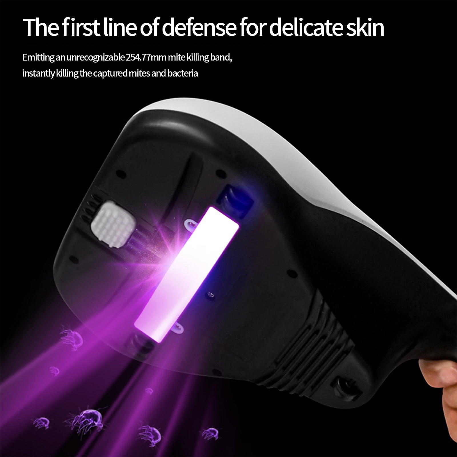 PPgejGEK Mattress Vacuum Cleaner, Tail Hot Air,Usb Charging Remover, 10kpa Strong Suction,High Frequency Slap Removal, Can Clean Sofa, Carpet Holiday