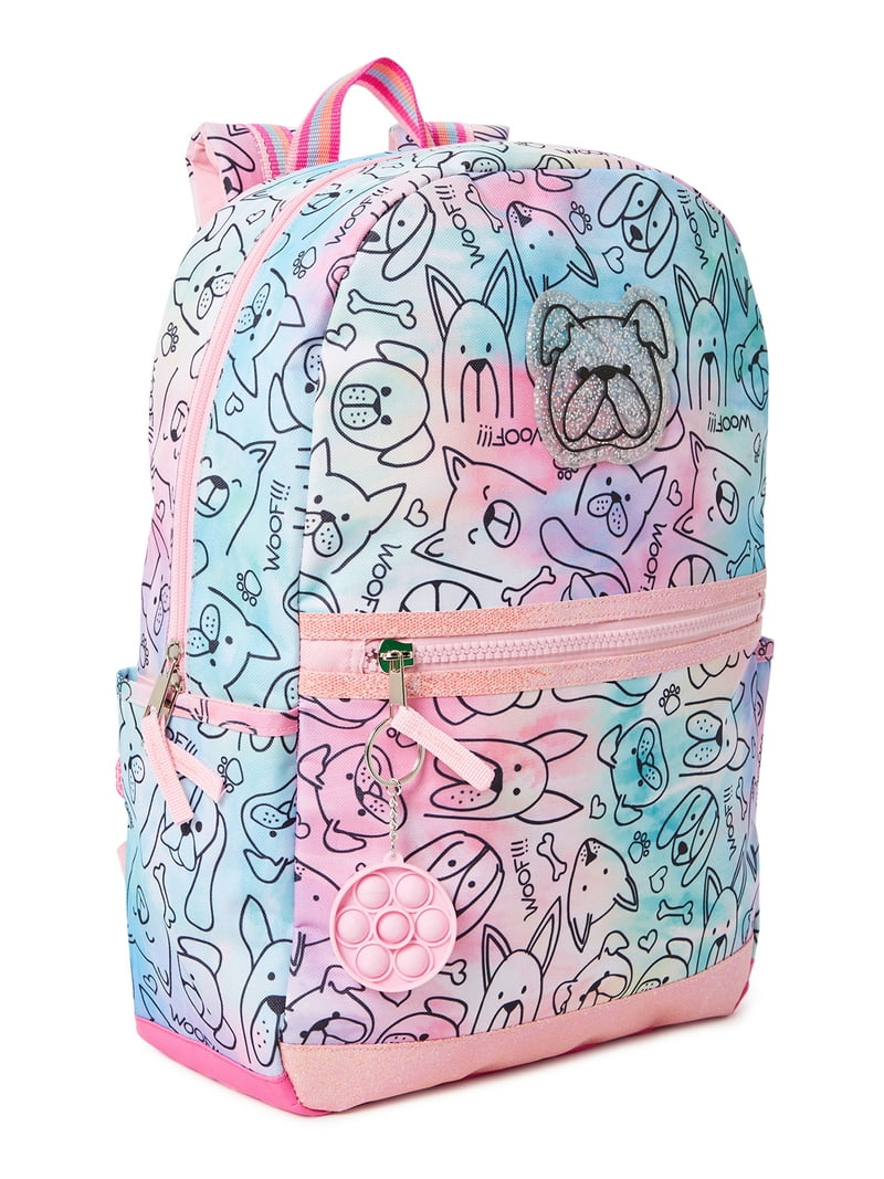Cute Painting Dog Backpack For Teens, Boys & Girls - Lightweight School Bookbag With Breathable Straps, Water-Resistant, Cool Design