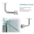 thumbnail image 5 of CIMAXIC Banister Rail Support Stainless Steel Silver Durable Wall Mounted 4Pcs, 5 of 6