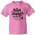 thumbnail image 3 of Inktastic The Beach is My Happy Place with Palm Trees Youth T-Shirt, 3 of 5