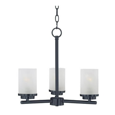 Corona 3-Light Chandelier, Black