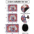 thumbnail image 3 of 4th of July Floral Dish Drying Mat for Kitchen Counter, Super Absorbent Quick Dry Coffee Bar Mat Pad Thin Diatomaceous Sink Mat Non Slip Dish Drainer Mat 16''''x18'''' Blue Red Plaid Independence Day, 3 of 6