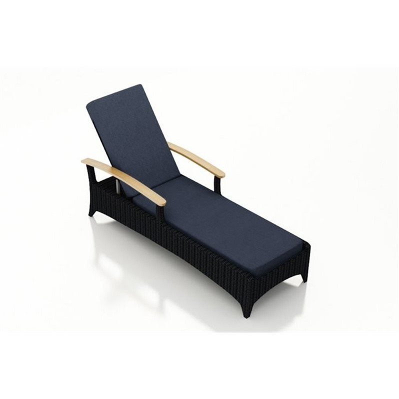 Harmonia Living Arbor Patio Chaise Lounge in Spectrum Indigo