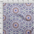 thumbnail image 3 of oneOone Viscose Chiffon Medium Blue Fabric Mandala Quilting Supplies Print Sewing Fabric By The Yard 42 Inch Wide, 3 of 6