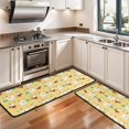 thumbnail image 3 of Kitchen Rugs Sets Of 2,Yellow Chicken White Hen Pattern Anti Fatigue Kitchen Mat Rugs Non Slip Washable,Decorative Kitchen Floor Mats for Kitchen,Sink,Laundry,17"x47"+17"x47", 3 of 5
