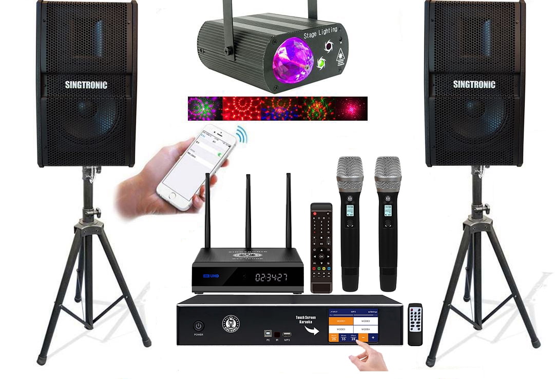 Complete Karaoke System 2500W by Singtronic, Select Songs by Apps via