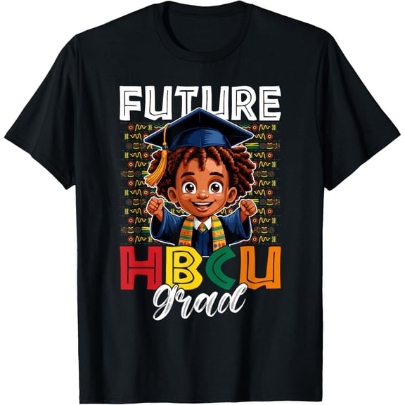 Future HBCU Grad Black History Month Black Graduation Kids Boys Girls T-shirt