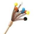 thumbnail image 1 of Cat Teaser Wand Wooden Rod Pom Pom Bell Kitten Teaser Toy Cat Interactive Toy, 1 of 10