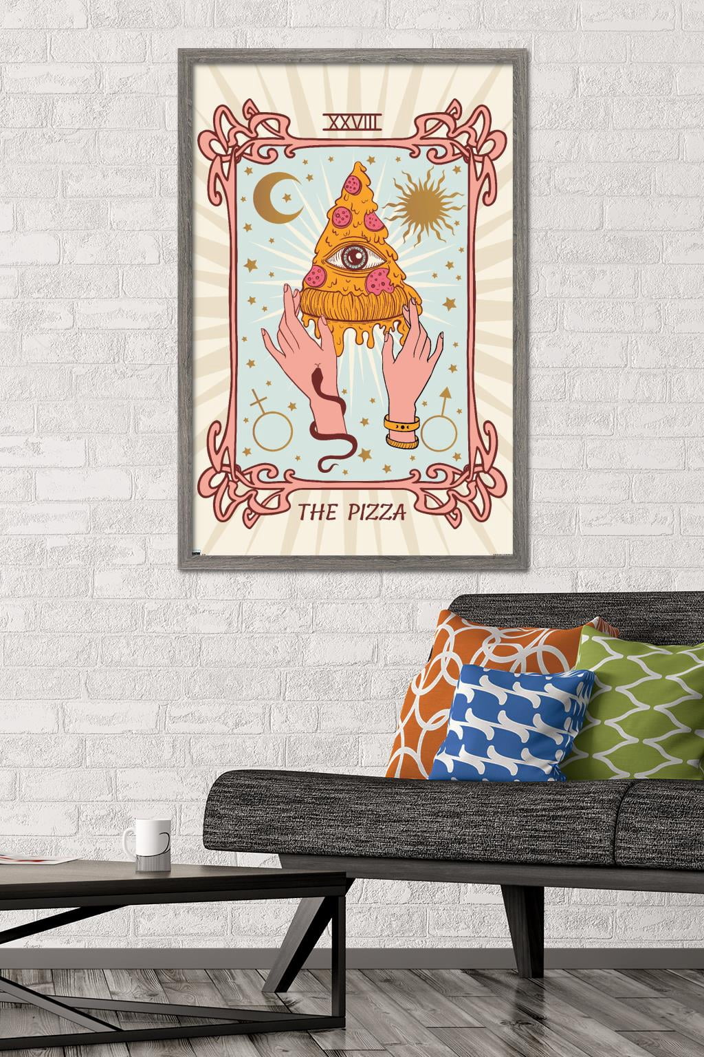 The Pizza Wall Poster, 22.375" x 34" Framed
