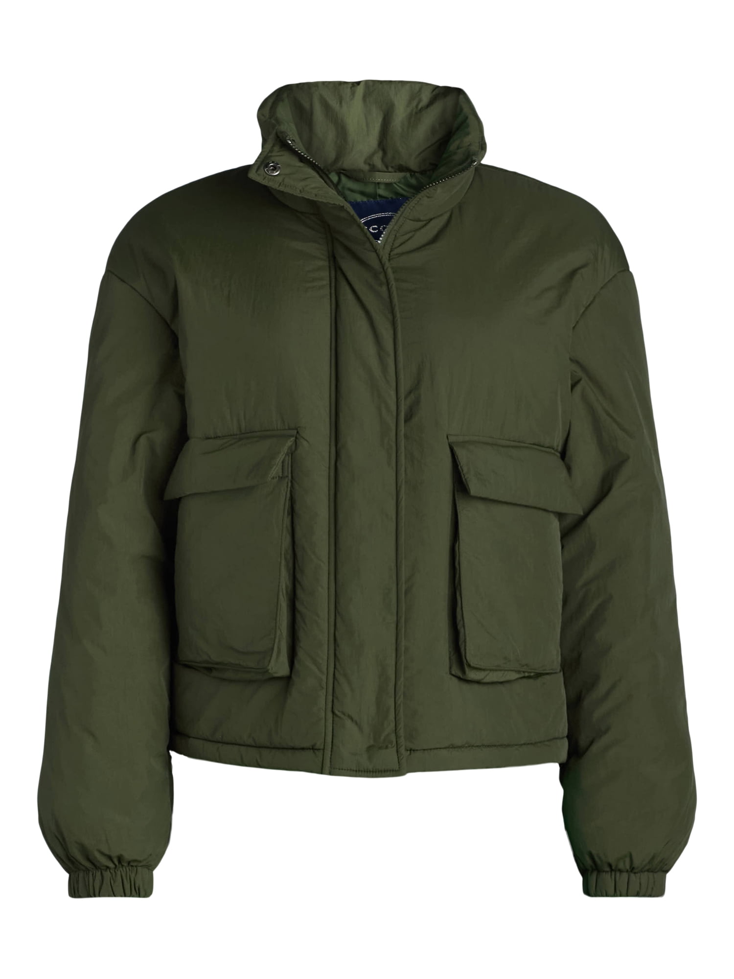 Scoop Women's Cargo Puffer Jacket, Midweight, Sizes XS-XXL