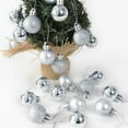 thumbnail image 4 of Relax love 34pcs Christmas Ornaments Balls, 4cm  Shatterproof  Christmas Tree Hanging Balls Pendant Decor,Silver, 4 of 8