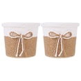 thumbnail image 1 of SHISUYAN 2Pcs Imitation Paper-woven Flowerpots Plant Pots Simple Plants Container (As Shown), 1 of 9