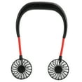 thumbnail image 3 of Ventilador Portátil colgante NikouMX ZY-A1 USB recargable 3 velocidades doble escritorio Noir Rouge, 3 of 8