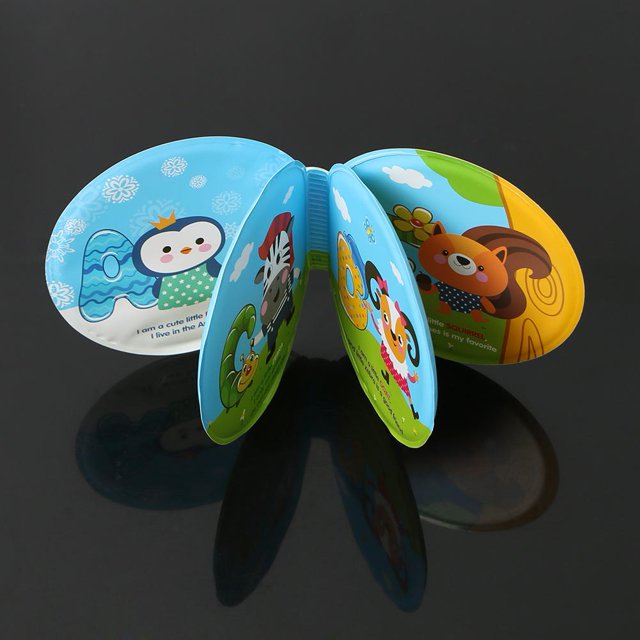Juguetes para bebés, libros de tela de baño, impermeables, para niños, aprendiendo con dispositivo BB (Zoo) Ndcxsfigh libre de BPA