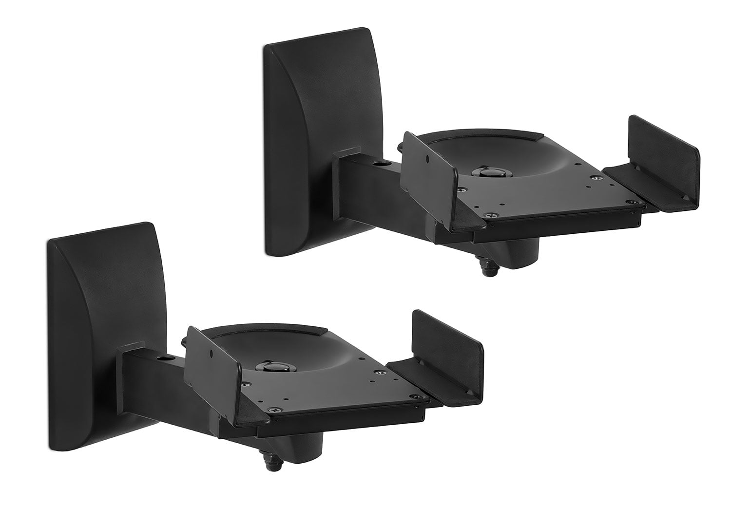 MountIt! Speaker Wall Mounts, Pair of Universal Side Clamping