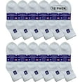 thumbnail image 2 of SOCKS'NBULK 12 Pairs Value Pack of Men and Women Diabetic Nephropathy and Edema Ankle, Ring Spun Cotton Socks, 2 of 6