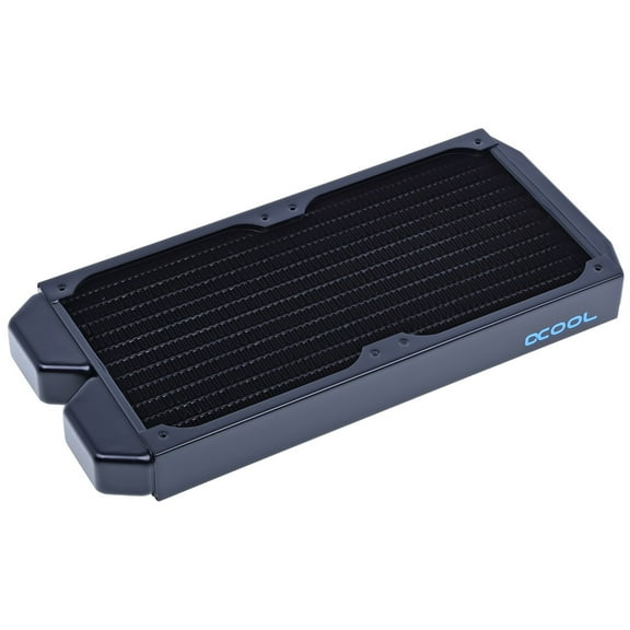 Alphacool NexXxos ST30 Full Copper Radiator 240, 120mm x 2, Dual Fan, Black
