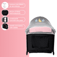thumbnail image 4 of Cuna Corral Para Bebé Starkids Galaxis Portátil Cambiador Rosa, 4 of 6
