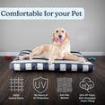 thumbnail image 3 of PETMAKER 44in Water-Resistant Dog Bed with Removable Washable Cover (Navy), 3 of 10