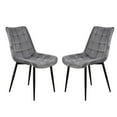 thumbnail image 4 of Alexent Modern Velvet Dining Chairs, Gray (Set of 2), 4 of 11