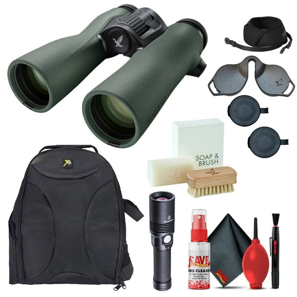 Swarovski 8x42 NL Pure Binoculars + Padded Backpack + Flashlight + Cleaning Kit
