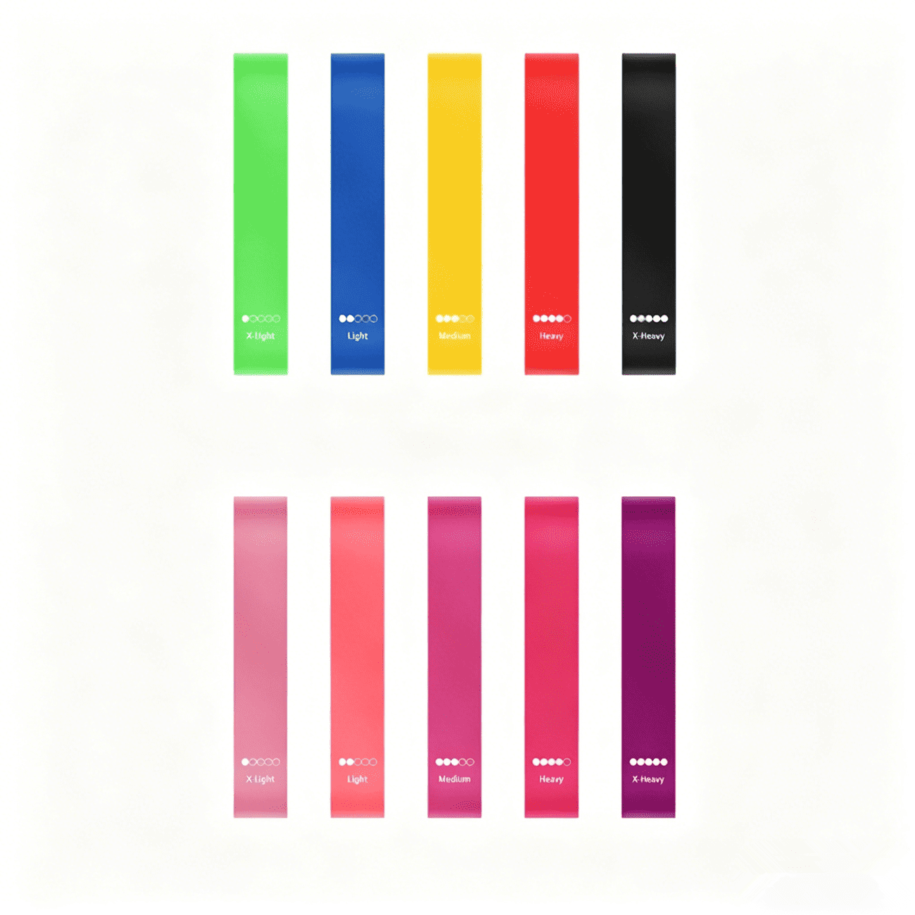 10 PCS Resistance Bands Loop Exercise Strength Workout Fitness Yoga Booty Band