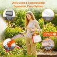 thumbnail image 6 of Garden Sprayer,GOCHIFIX   2.1 Gallon Anti-Backflow Electric Backpack Sprayer with Rechargeable Handle,4 Mist Nozzles,6 Spray Modes for Lawn, Garden, Yard,Orange, 6 of 9