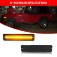 thumbnail image 2 of GTINTHEBOX 2x Smoke Lens LED Amber Front Bumper Side Marker Lights For 1987-1995 Jeep Wrangler, 2 of 11