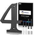 thumbnail image 1 of Números para casa FumWens 5" negro de aleación de zinc para exterior, 1 of 6