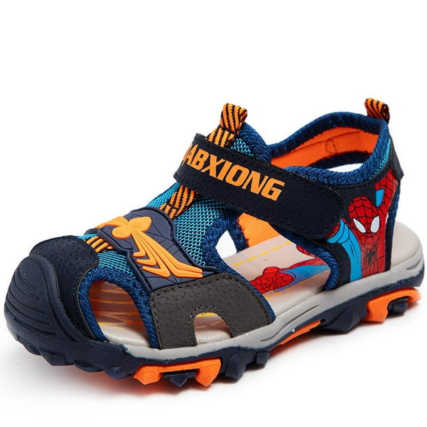 Sandalias Baotou de Disney para niños, novedad de verano, zapatos de playa de dibujos animados de fondo suave y sólido para niños, 35 plantillas de 22,1 CM Gao Jinjia LED