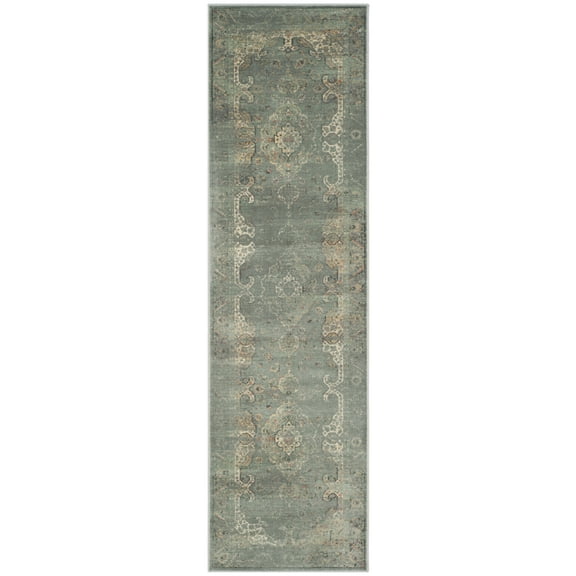 SAFAVIEH Vintage Cennetig Traditional Runner Rug, Grey/Multi, 2'2" x 8'