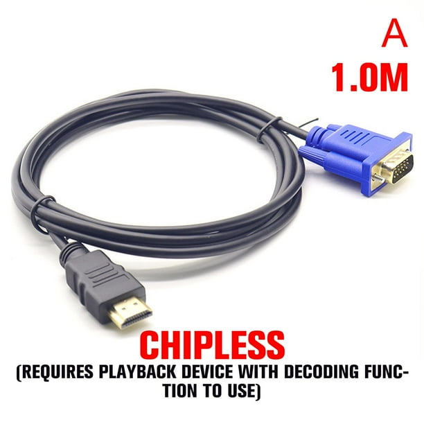 To VGA Adapter Cable Lead Cord For TV / Computer