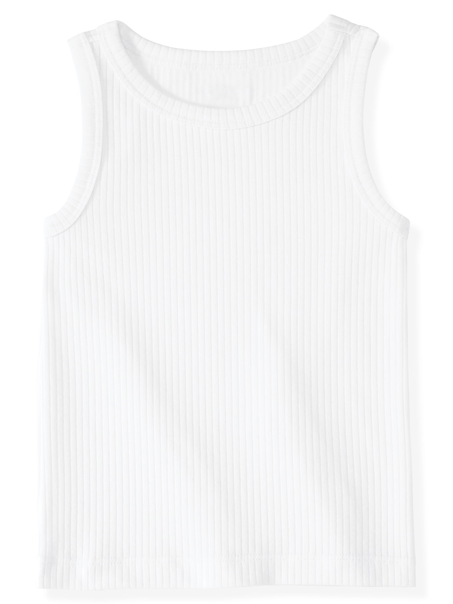 Garanimals Newborn, Baby & Toddler Girl Cotton Solid Tank Tops, 4‑Pack, Sizes 0-6T