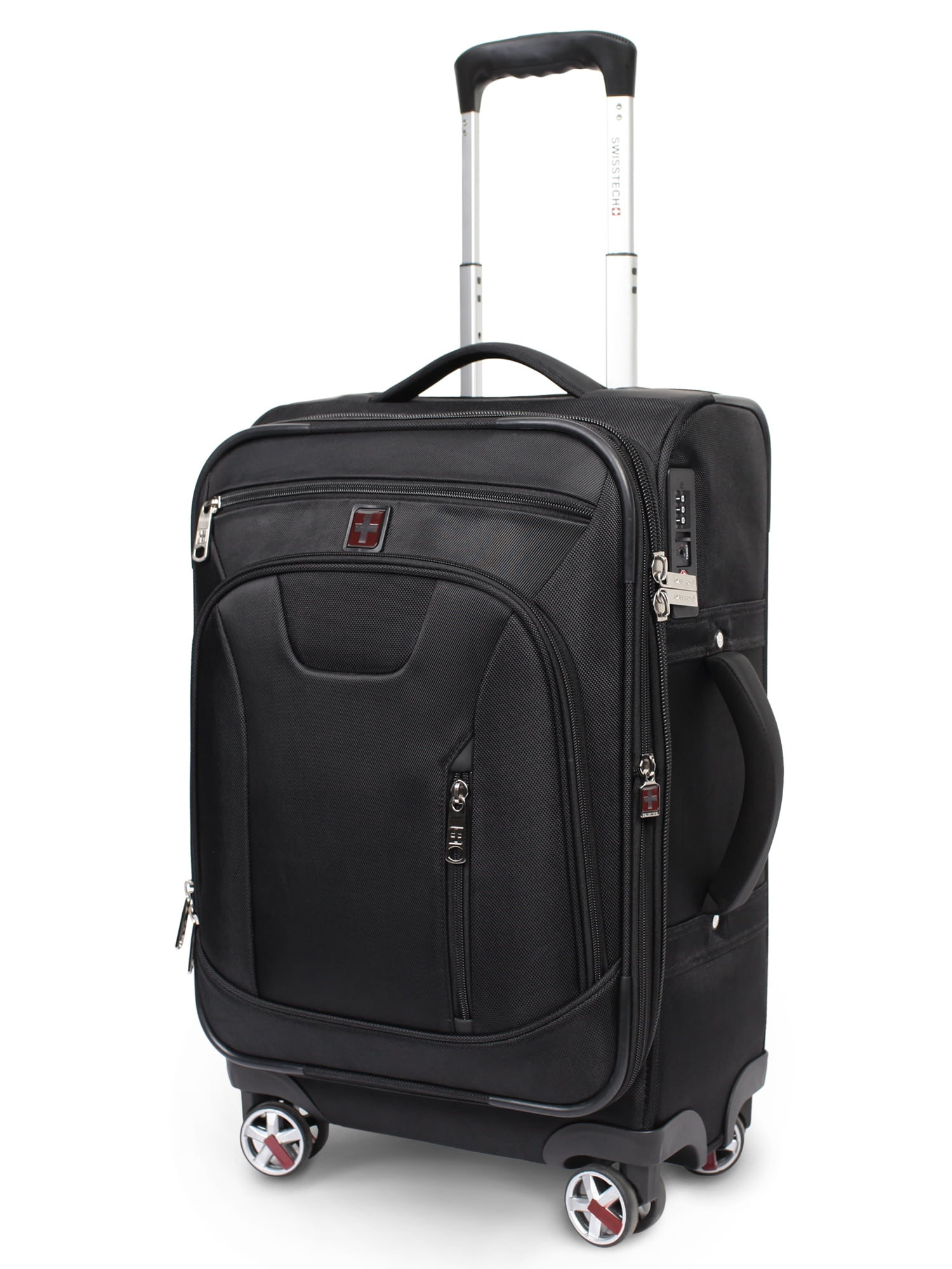 SwissTech Executive 21" Softside Carry-on Luggage, Black, (Walmart Exclusive)