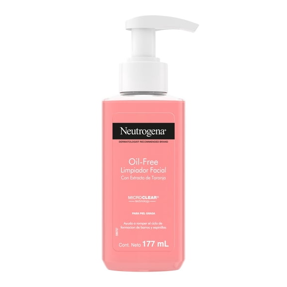 Gel limpiador facial Neutrogena oil free toronja ácido salicílico 177 ml