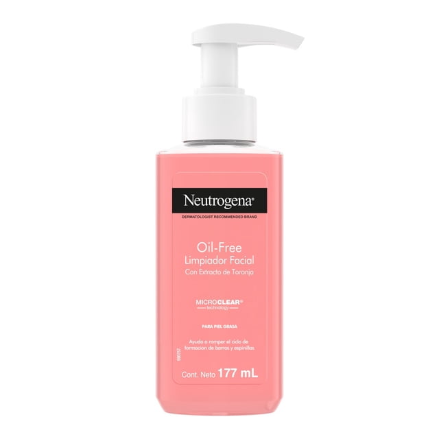 Gel limpiador facial Neutrogena oil free toronja ácido salicílico 177 ml