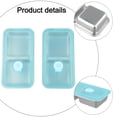 thumbnail image 6 of 2 Pcs Snack Containers Stainless Steel Small Food Box Double Compartment, 6 of 9