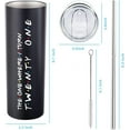thumbnail image 6 of 21st Birthday Gifts For Her 21st Birthday Decorations For Her 20 OZ Black Skinny Wine Tumbler Turn 21 Travel Cup With Lid Straw Happy 21 Year Old Bday Presents For 2003 Born Women Girls Female, 6 of 6