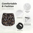 thumbnail image 5 of Disketp Daisies Flowers Print Women's Shorts Workout Shorts for Athletic Gym Running Shorts with Phone Pockets XX-Large, 5 of 8