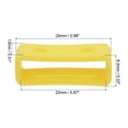 thumbnail image 2 of Uxcell Watch Band Strap Loops Silicone for 22mm Width Watch Band, Yellow 2 Pack, 2 of 5