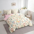 thumbnail image 3 of Homewish Kawaii Floral Brid 7pcs Bedding Comforter Set For Female Men Adults,Spring Garden Queen Bedding Sets Super Cozy,Chic Flowers Queen Sheet Sets,Ultra Soft Home Decor,Reversible, 3 of 8
