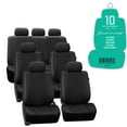 thumbnail image 1 of FH Group Universal Fit Leatherette Car Seat Covers for Car, SUV, Airbag Compatible, Split Bench Covers with Free Air Freshener - Full Set 3 Rows 7 Seater, 1 of 10