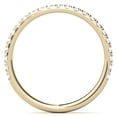 thumbnail image 4 of Solitaire Brilliance 2mm Lab Grown Diamond Stackable Engagement Ring, Half Eternity Wedding Stackable Band Solid 14K Yellow Gold, Ring Size 6, 4 of 5