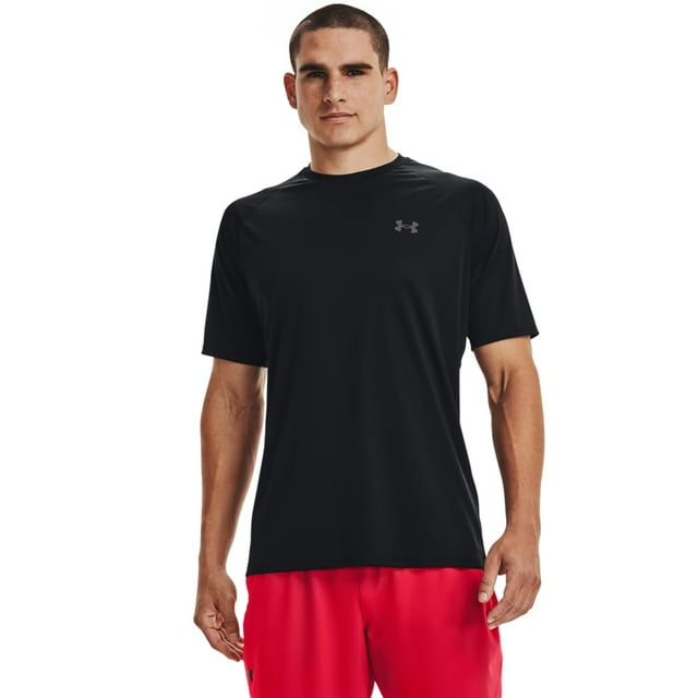 Camiseta Under Armour Velocity 2.0 para hombre, color negro/gris